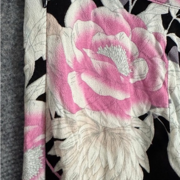 Free People Asymmetrical Skirt in Black and Pink Floral - Picture 12 of 13